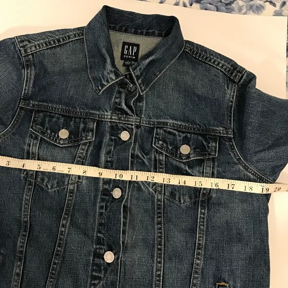 Trucker GAP Denim Jacket- M Tall - Picture 4 of 12